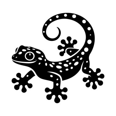 Kertenkele simgesi, siyah stil