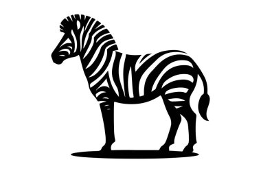 Zebra logo vektör resimleme şablonu