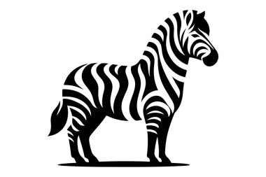 vektör zebra silueti çizimi