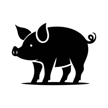 Domuz simgesi, siluet tarzı