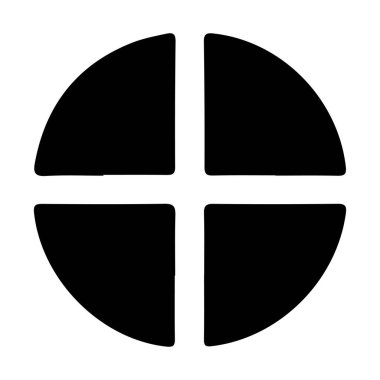 Beyaz arkaplanda Hıristiyan simgesi