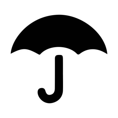 yağmur vektörü simgesi düz simgesi