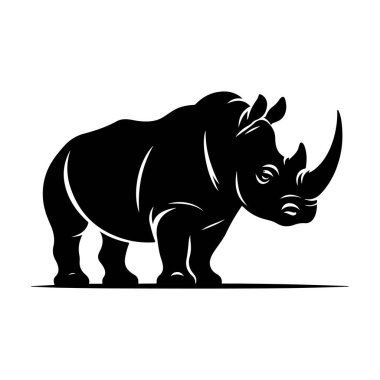 Gergedanlar beyaz arkaplanda izole edilmiş