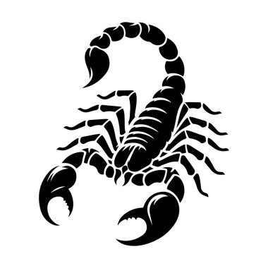 siyah akrep simgesi, basit biçim