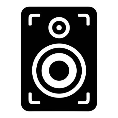 Bir hoparlörün vektör çizimi 