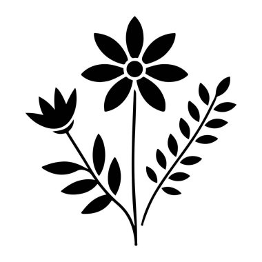 çiçekler ve yapraklar simgesi