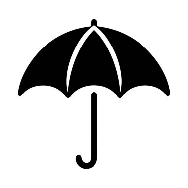 şemsiye simgesi vektör illüstrasyonu