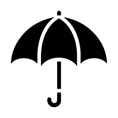 şemsiye simgesi vektör illüstrasyonu