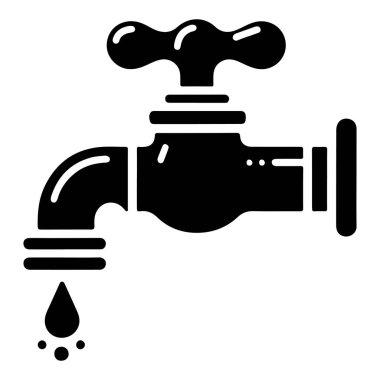 su musluğu vektör simgesi