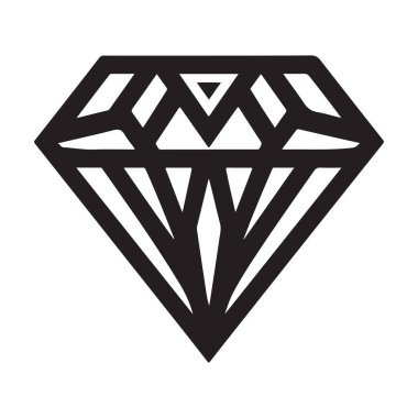 Elmas simgesi, vektör illüstrasyonu