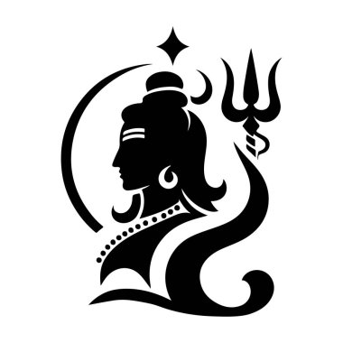 Yıldızlı mutlu tanrıçanın vektör çizimi