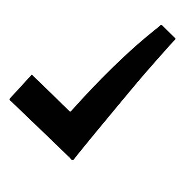 İşaretleme simgesi vektör illüstrasyonunu kontrol et