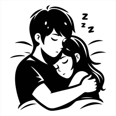 Uyuyan adam ve kadın