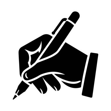 kalem simgesi ile el