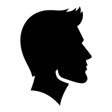 erkek baş silueti profili