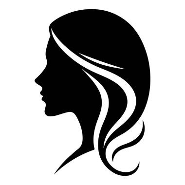 Güzel genç kadın kafası.