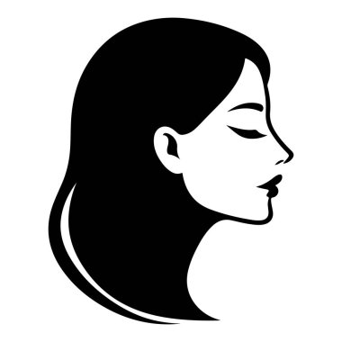 Güzel dudaklı kadın yüzü.