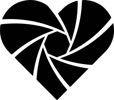 Kamera Açıklığı Silüeti Resimlendirme Vektör Grafik Tasarımı