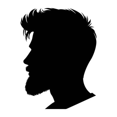 Bir adamın vektör silueti.
