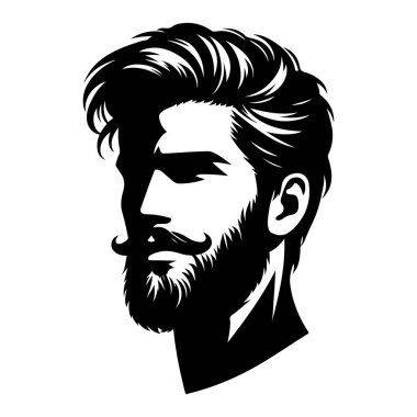 Sakallı sakallı bir erkeğin portresi.