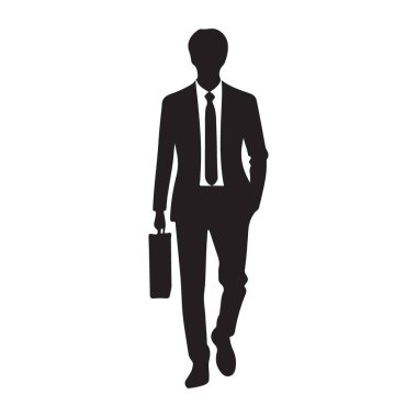 bavul simgesi olan işadamı