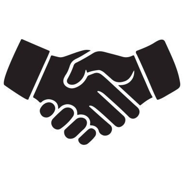 Güçlü Ortaklık Anlaşması Siluet İllüstrasyonu