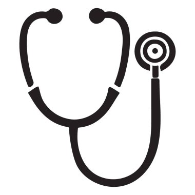 Sağlık hizmetleri web siteleri için Profesyonel Tıbbi Stetoskop Silueti ResmiComment