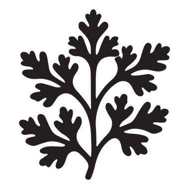 Zarif Maydanoz Silüeti Çizimi Mutfak Tasarımları İçin Mükemmel