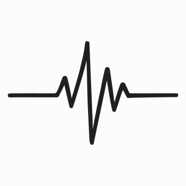 Kalp atışı Silueti Görüntü Vektörü Grafik Tasarım Elemanı