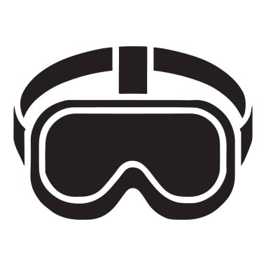 Etkileyici Sanal Gerçeklik Kulaklığı Siluet İllüstrasyonu