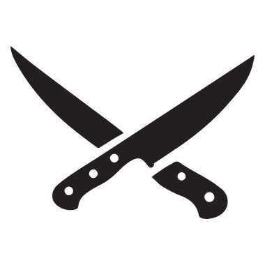 bıçak simgesi vektör illüstrasyonu