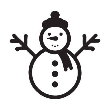 kardan adam vektör silueti