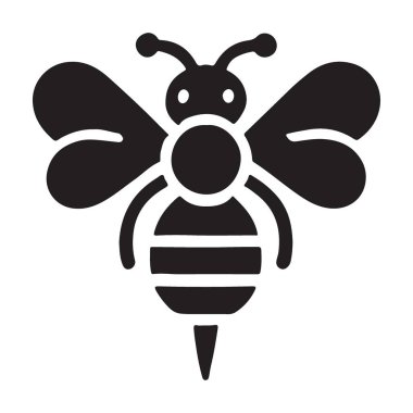 Zarif Siyah Arı Silüeti Görüntü Vektörü Grafiksel