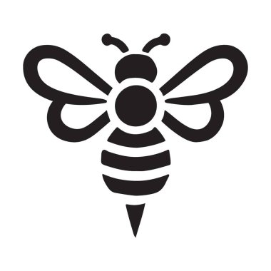 Zarif Siyah Arı Silüeti Görüntü Vektörü Grafiksel