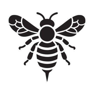 Zarif Siyah Arı Silüeti Görüntü Vektörü Grafiksel