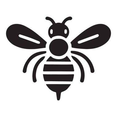 Zarif Siyah Arı Silüeti Görüntü Vektörü Grafiksel