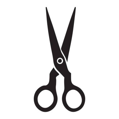 Makas simgesi. vektör illüstrasyonu