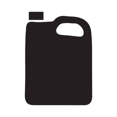 Temizlik Malzemeleri Paketi için Siyah Siluet Sürahi İllüstrasyonu