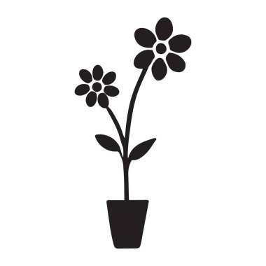 Kolayca değiştirebilen ya da düzenleyebilen bir saksı vektör simgesi