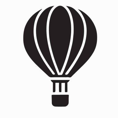 balon sıcak balon simgesi, basit biçim