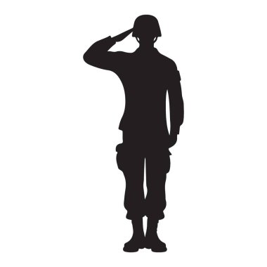 asker simgesi, düz dizayn