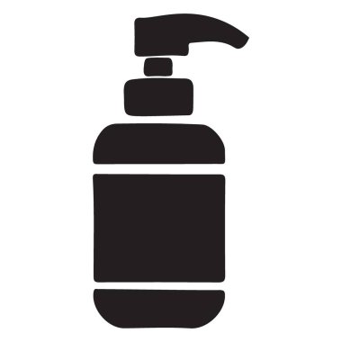 Sprey şişe simgesi, basit tarzı