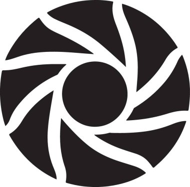 Açıklık Silüeti Simge Vektör İllüstrasyon Grafik Tasarım Elemanı