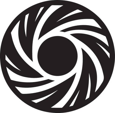 Açıklık Silüeti Simge Vektör İllüstrasyon Grafik Tasarım Elemanı