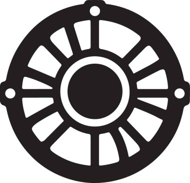 Açıklık Silüeti Simge Vektör İllüstrasyon Grafik Tasarım Elemanı
