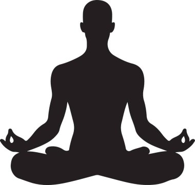 yoga meditasyon simgesi katı stil