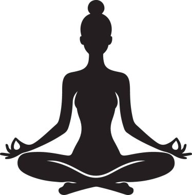 yoga. Web simgesi basit illüstrasyon