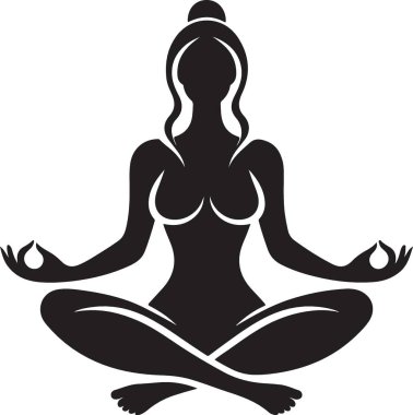 Nilüfer ve nilüfer ile yoga pozu.