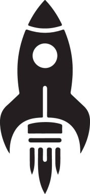 Katı biçimde roket roket simgesi
