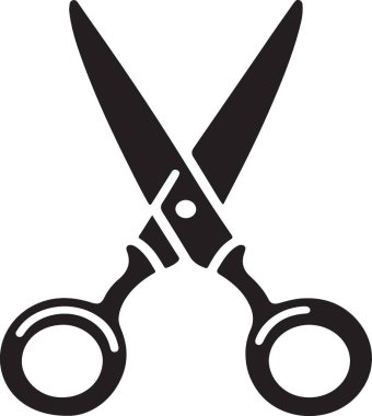 kesme makası, illüstrasyon, vektör, beyaz arkaplan üzerinde.